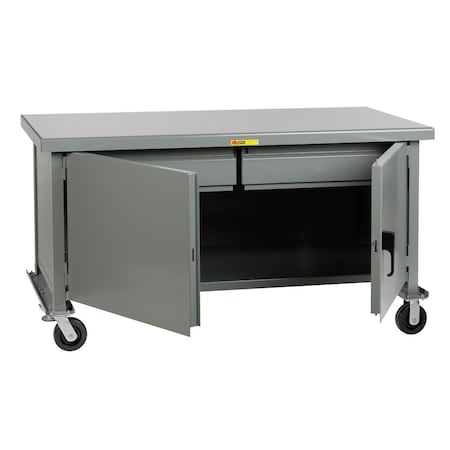 Little Giant Mobile Cb Wrkbnch, 3600 lb., 36x72", Drawer WWC36722HD6PHFL